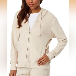 Pact Women's Airplane Zip Hoodie | Women’s size medium | NWOT | Wheat Heather